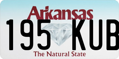 AR license plate 195KUB