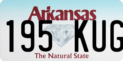 AR license plate 195KUG