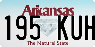 AR license plate 195KUH