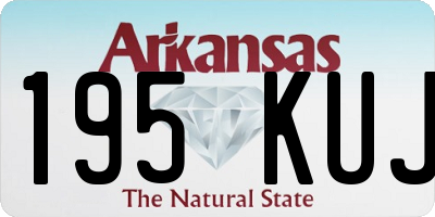 AR license plate 195KUJ