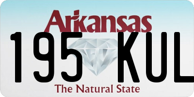 AR license plate 195KUL