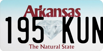 AR license plate 195KUN