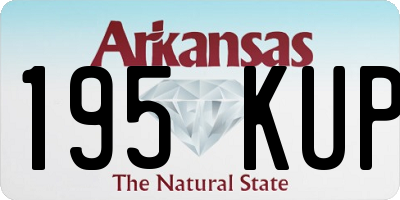 AR license plate 195KUP