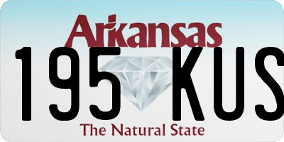 AR license plate 195KUS