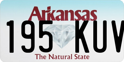 AR license plate 195KUV
