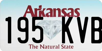 AR license plate 195KVB