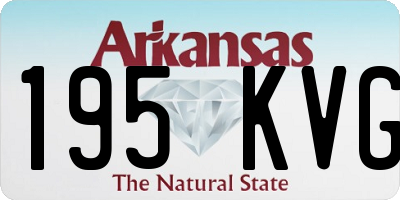 AR license plate 195KVG