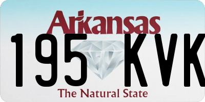 AR license plate 195KVK