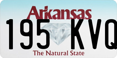 AR license plate 195KVQ