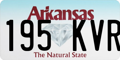 AR license plate 195KVR