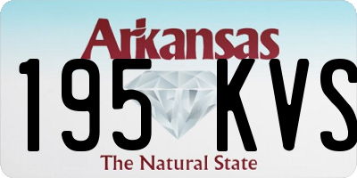 AR license plate 195KVS