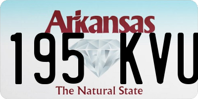 AR license plate 195KVU