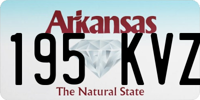 AR license plate 195KVZ