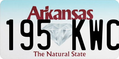 AR license plate 195KWC