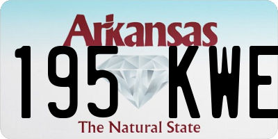 AR license plate 195KWE
