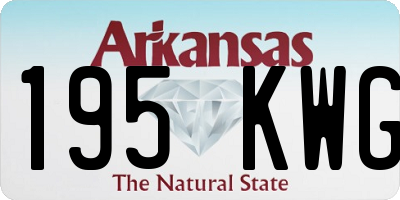 AR license plate 195KWG