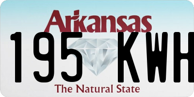 AR license plate 195KWH
