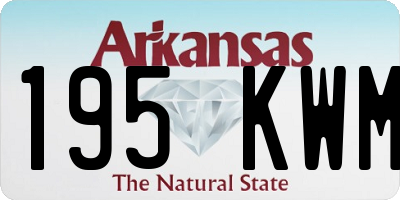 AR license plate 195KWM
