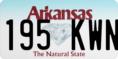 AR license plate 195KWN