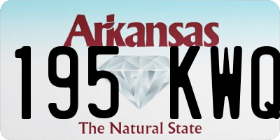 AR license plate 195KWQ