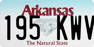 AR license plate 195KWV