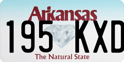 AR license plate 195KXD