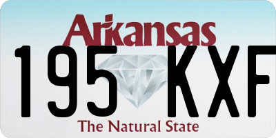 AR license plate 195KXF