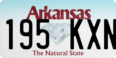 AR license plate 195KXN