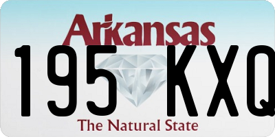 AR license plate 195KXQ