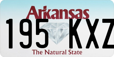 AR license plate 195KXZ