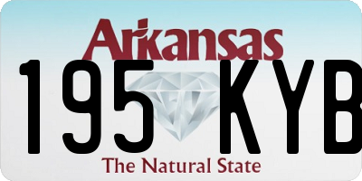 AR license plate 195KYB