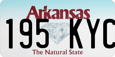 AR license plate 195KYC