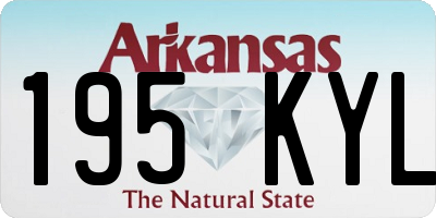 AR license plate 195KYL