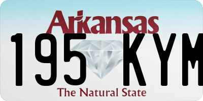 AR license plate 195KYM