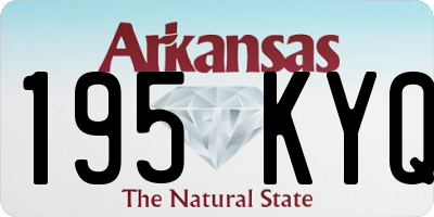 AR license plate 195KYQ