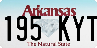 AR license plate 195KYT
