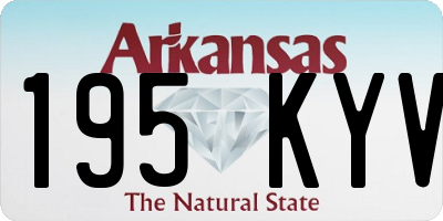 AR license plate 195KYV