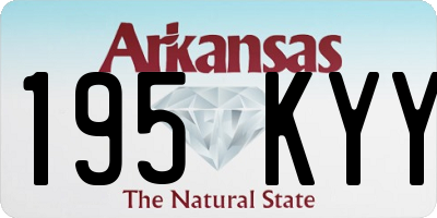AR license plate 195KYY
