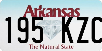 AR license plate 195KZC