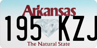AR license plate 195KZJ