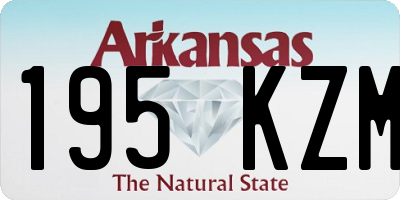 AR license plate 195KZM