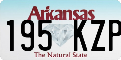 AR license plate 195KZP