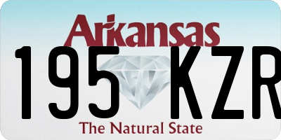 AR license plate 195KZR