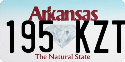 AR license plate 195KZT