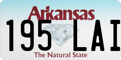 AR license plate 195LAI