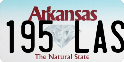 AR license plate 195LAS