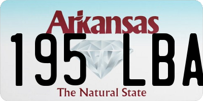 AR license plate 195LBA