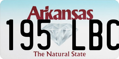 AR license plate 195LBC