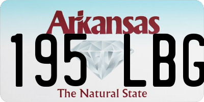 AR license plate 195LBG