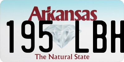 AR license plate 195LBH